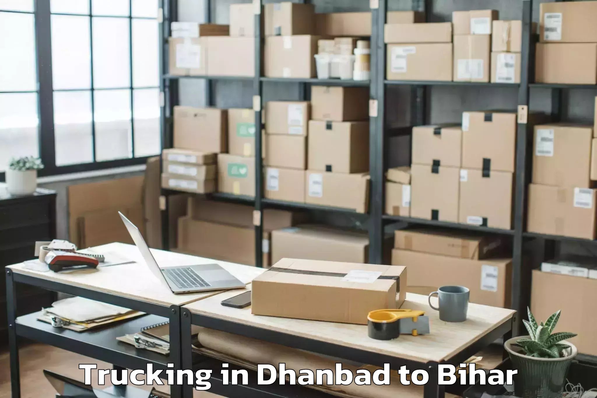 Easy Dhanbad to Buxar Trucking Booking